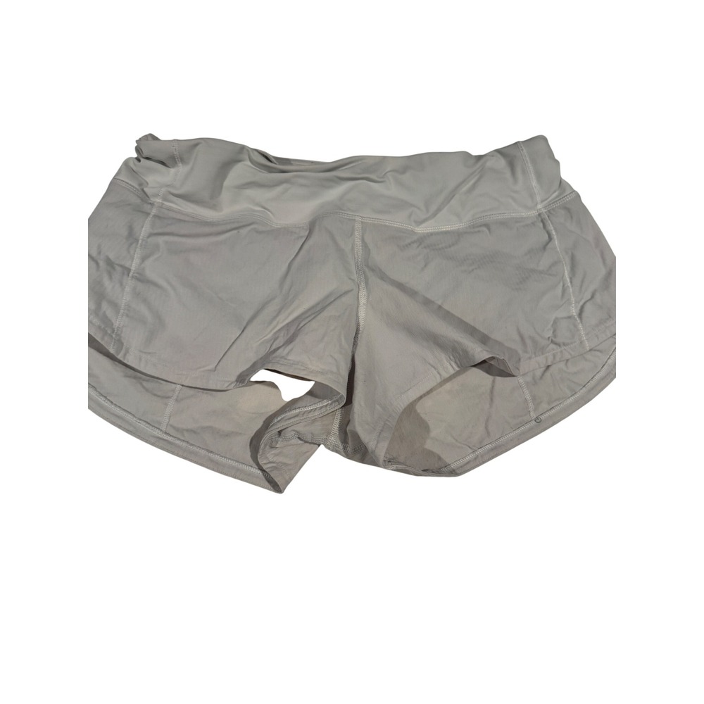 Lululemon Speed Up Low-Rise Lined Running Shorts Light Grey Womens